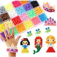 KORALIKI WODNE AQUABEADS ZESTAW DIY SZABLONY MAGIC BEADS PREZENT URODZINY