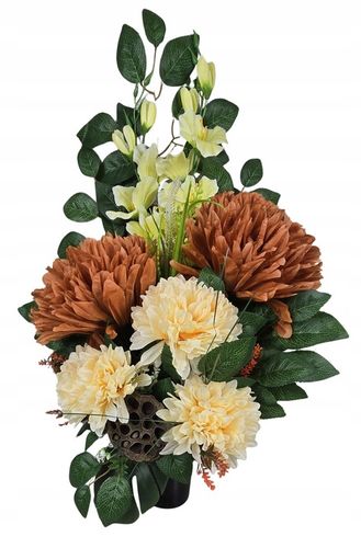 KOMPLET STROIK NA CMENTARZ BUKIET GRÓB KOMPOZYCJA NAGROBNA WSZYSTKICH ŚWIĘT na Arena.pl