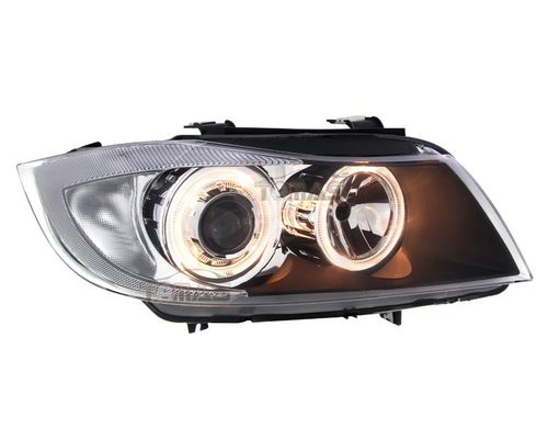 Reflektory lampy przednie BMW E90 E91 ringi black na Arena.pl