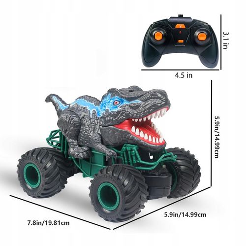 ZDALNIE STEROWANY SAMOCHÓD RC, SAMOCHÓD RC CAR MONSTER TRUCK DINOZAURY na Arena.pl