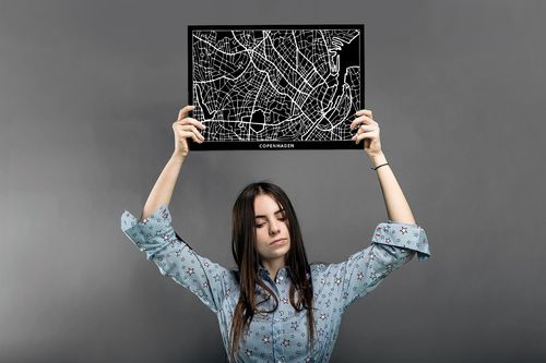 Deco Panel, Plan miasta Kopenhaga 120x80 na Arena.pl