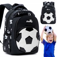 PLECAK SZKOLNY Z PIŁKĄ TORNISTER MŁODZIEŻOWY POJEMNY DLA CHŁOPCA KL. 1-3