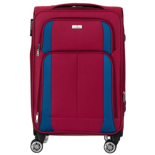 zestaw walizek podróżnych w czerwono-niebieskim kolorze z wysuwaną na Arena.pl