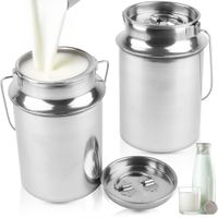 KANKA NA MLEKO KONWIA BAŃKA METALOWA STAL NIERDZEWNA SZCZELNA 5,5 L