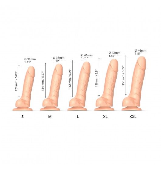 Sliding Skin Realistic Dildo Flesh Xl zdjęcie 5