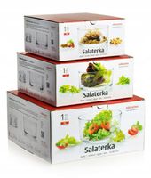 Komplet zestaw salaterki proste 3szt Edwanex GYROS