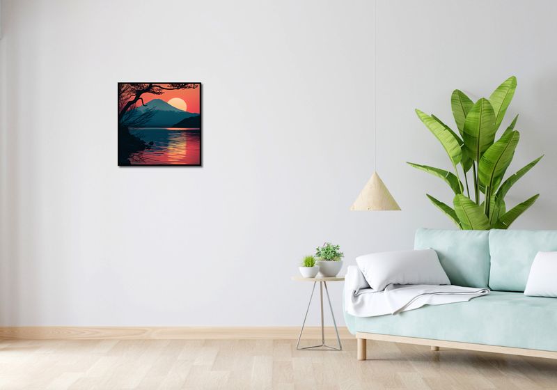 Plakat 50x50cm Góra Wieczorem zdjęcie 4