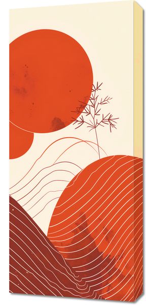 Obraz 40x90cm Ciepło Czerwieni zdjęcie 1