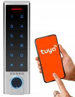 ZAMEK SZYFROWY DO DRZWI WIFI NA KOD + RFID + ODCISK PALCA + APLIKACJA TUYA