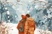 Plakat 86,4x56,8cm Razem w Śniegu