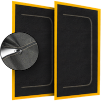 2X DRZWI PRZECIWPYŁOWE KURTYNA REMONT BUDOWLANE ZAMEK OSŁONA MATERIAŁOWE