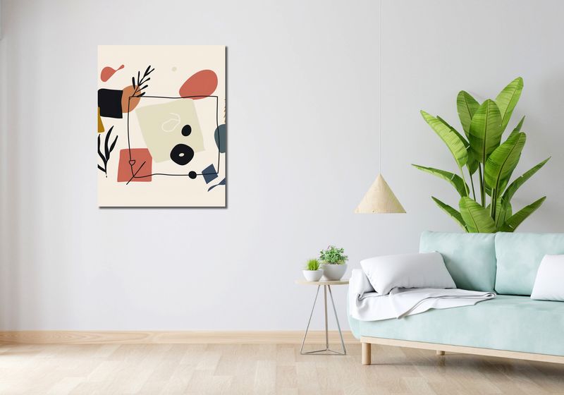 Obraz 70x90cm Abstrakcyjny Dialog zdjęcie 2