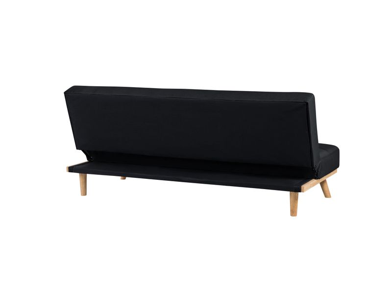 Sofa rozkładana czarna FROYA zdjęcie 6