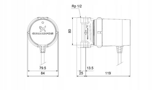 Pompa cyrkulacyjna GRUNDFOS CWU 15-14B COMFORT +teflon na Arena.pl