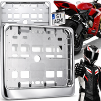 RAMKA POD TABLICE REJESTRACYJNĄ MOTOR CHROM