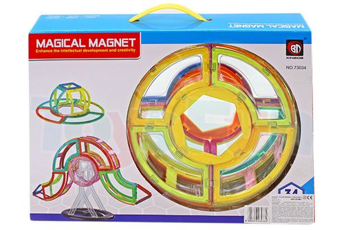 Klocki magnetyczne: 34 elementy Młyn na Arena.pl