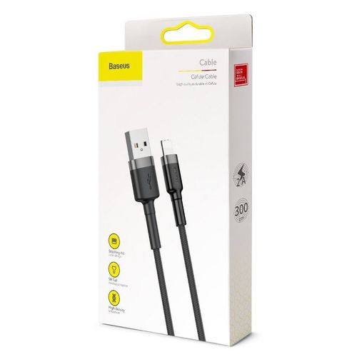 Kabel Lightning Usb Baseus Cafule 2A 3M (Szaro-Czarny) na Arena.pl