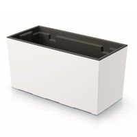 Skrzynka balkonowa wkład gładka 39x19cm biały