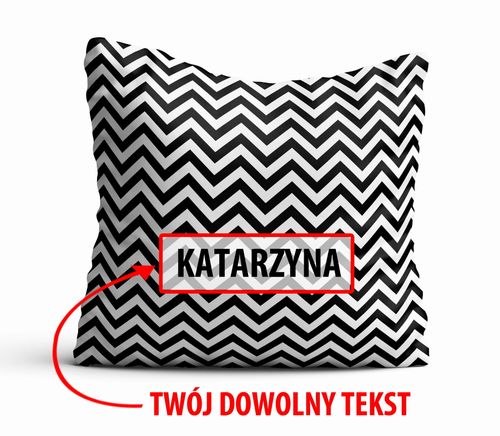 Poduszka Dekoracyjna GEOMETRYCZNA  z Twoim napisem G03 na Arena.pl