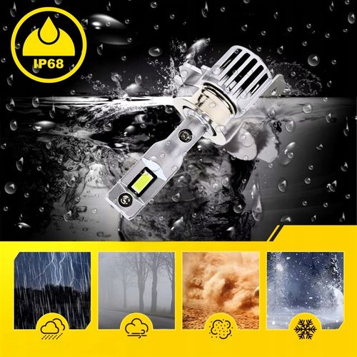 ŻARÓWKI H1 LED HOMOLOGACJA ŻARÓWKA H1 LED NAJMOCNIEJSZE H1 MOCNE CANBUS na Arena.pl