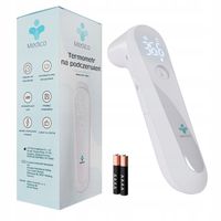 TERMOMETR BEZDOTYKOWY MEDYCZNY NA PODCZERWIEŃ, LED, SZYBKI POMIAR, LEKARSKI