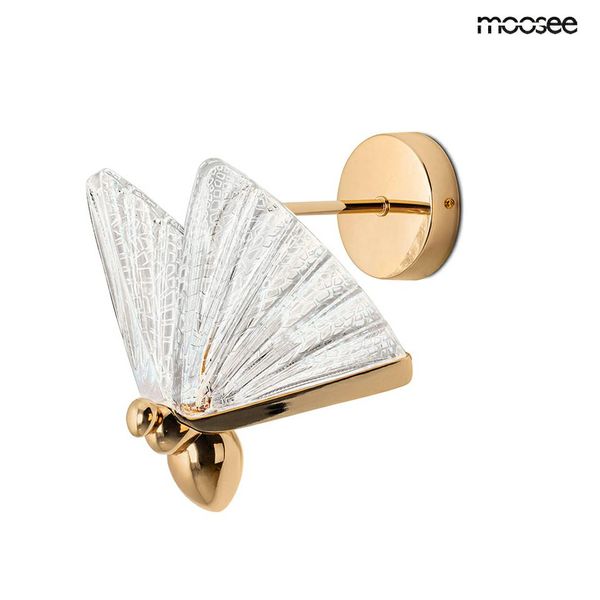 MOOSEE lampa ścienna BUTTERFLY M złota zdjęcie 1