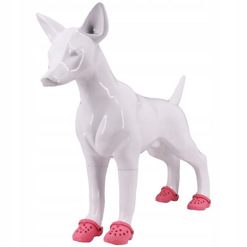 Buty KLAPKI Antypoślizgowe dla ZWIERZĄT PSÓW KOTÓW CHODAKI 1PARA RÓŻOWE na Arena.pl