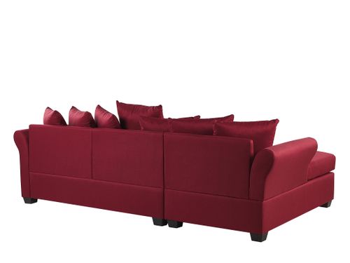 Narożnik prawostronny ciemnoczerwony VIKNA na Arena.pl