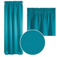 Zasłona gotowa na taśmie LOGAN 135x270 Eurofirany morska