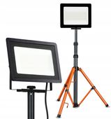 Halogen LED Budowalny Statyw Naświetlacz 100W 8000lm Reflektor Lampa