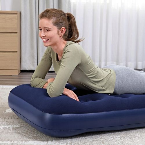 Materac Jednoosobowy Dmuchany z Pompką Łóżko do Spania Bestway 67223 na Arena.pl