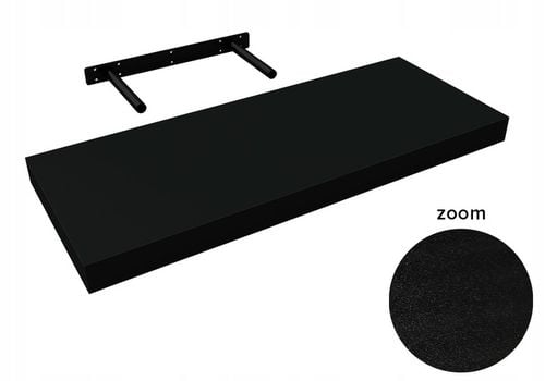 Półka ścienna samowisząca - FS - 60x23 cm - Czarny na Arena.pl