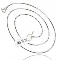 ŁAŃCUSZEK ŻYŁKA ŻMIJKA, 80 CM SREBRO PR925 OPAKOWANIE GRATIS PREZENT