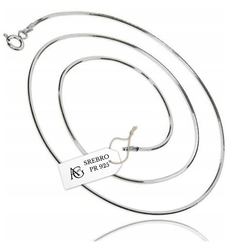 ŁAŃCUSZEK ŻYŁKA ŻMIJKA, 80 CM SREBRO PR925 OPAKOWANIE GRATIS PREZENT na Arena.pl