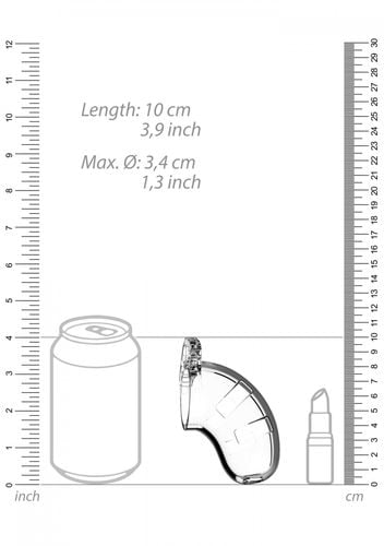 model 15   chastity   3.5   cock cage   transparent na Arena.pl