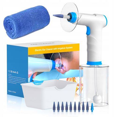 IRYGATOR DO CZYSZCZENIA USZU WOSKOWINY PŁUKANIE LED BEZPRZEWODOWY ZESTAW na Arena.pl