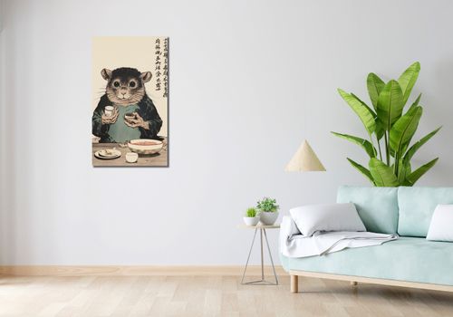 Obraz 50x90cm Kulinarny Rytuał Gryzonia na Arena.pl