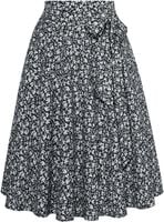 Elegancka Spódnica Damska Vintage Rozkloszowana Plisowana Czarna XXL
