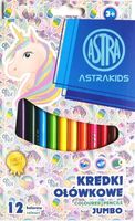 KREDKI OŁÓWKOWE 12kol JUMBO ASTRAKIDS 1318