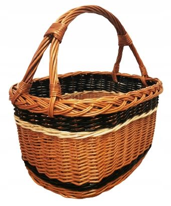 B.MOCNY KOSZ koszyk na zakupy wiklinowy,GRZYBY na Arena.pl