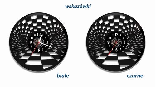 Zegar ścienny z płyty winylowej Abstrakcja 75.2 na Arena.pl