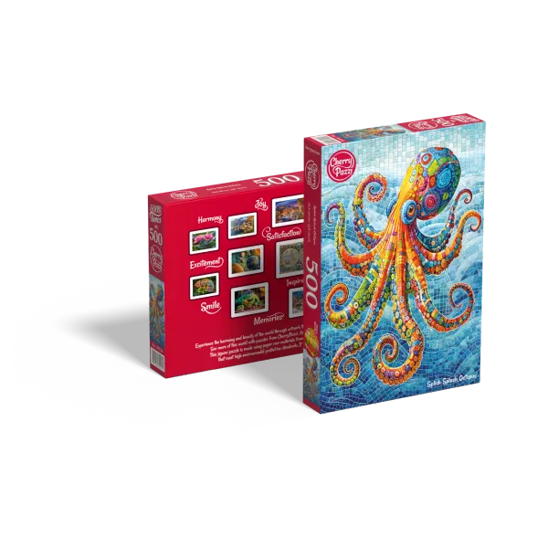 Puzzle 500 elementów. Plusk, plusk, ośmiornica 20234 zdjęcie 7