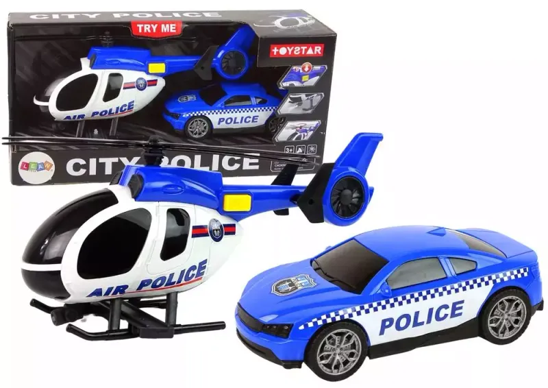 Zestaw policyjny helikopter + auto zdjęcie 1
