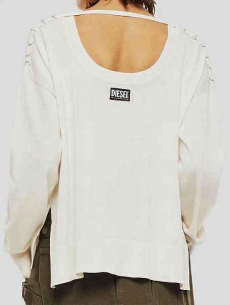 Diesel DAMSKIE M-Perla Oversized Pullover with Ring Details M zdjęcie 2