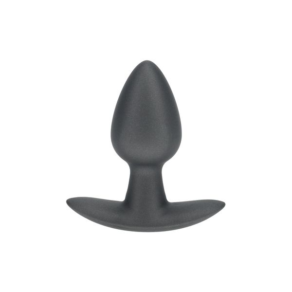 Smooth Silicone Anal Plug - Small - 2.6 / 6,5 cm - Gunmetal zdjęcie 1