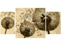 60CM 40CM ZEGAR OBRAZ DMUCHAWCE KREMOWYM TLE DRUK PŁÓTNO RAMA