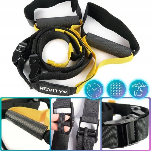 TAŚMY DO ĆWICZEŃ TRX CROSSFIT PASY TRENINGOWE Z AKCESORIAMI WYSOKA JAKOŚĆ na Arena.pl