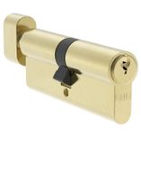 WKŁADKA DRZWIOWA Z GAŁKĄ MOSIĄDZ SATYNA G30/50