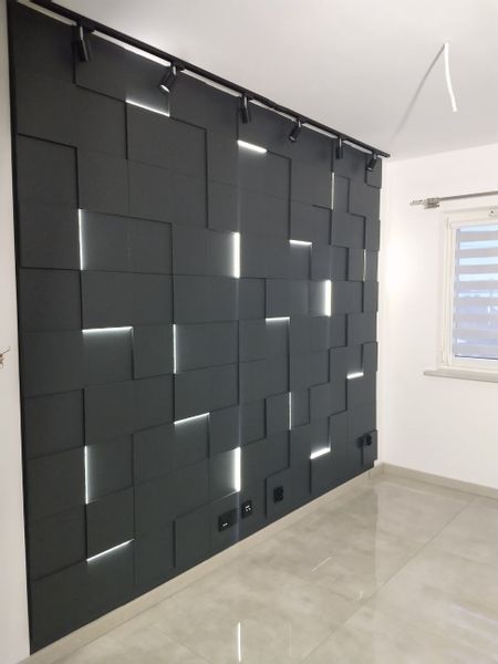 Panele Ścienne 3D KWADRAT 50x50 Dekoracyjne zdjęcie 2