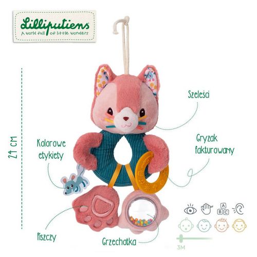 Lilliputiens Grzechotka wielofunkcyjna Kotka Jeanne 9 m+ na Arena.pl